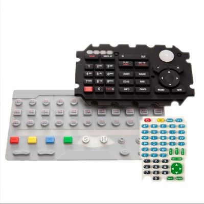 Colorido teclado teclado de silicona de goma de membrana con EPDM NR NBR personalizado