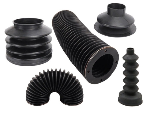 MVQ Bolsas de goma de silicona flexible corrugada moldeadas por compresión a medida para el moldeado