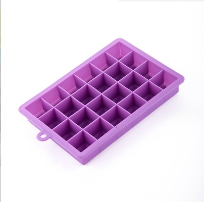 Envases para cubos de hielo de silicona de grado alimenticio con tapas de 15 cavidades y 24 cavidades