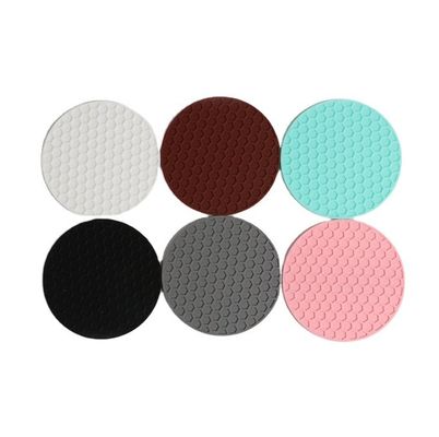 No resbaladizo de silicona con ranuras profundas, resistente al calor para decoración de mesas