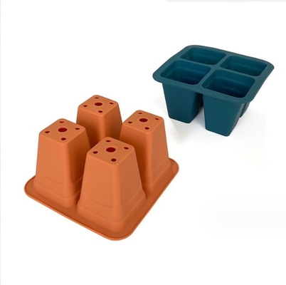 Tray de flores para semillas reutilizables sin revestimiento de silicona para plantas de vivero