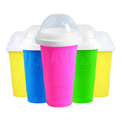 Tapa DIY Slushie Maker Cup Magic Slushy Maker Squeeze Cup Verano Fresado Rápido y Frío Smoothie Pinch Cup
