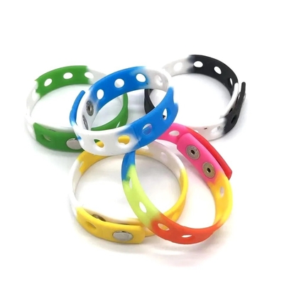 Pulseras de silicona personalizadas para niños pulseras coloridas para niños y niñas 21cm