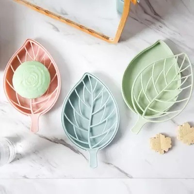 Sopón moderno para el baño con diseño de flores de doble capa y bandeja de silicona antideslizante