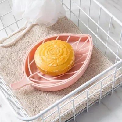 Sopón moderno para el baño con diseño de flores de doble capa y bandeja de silicona antideslizante