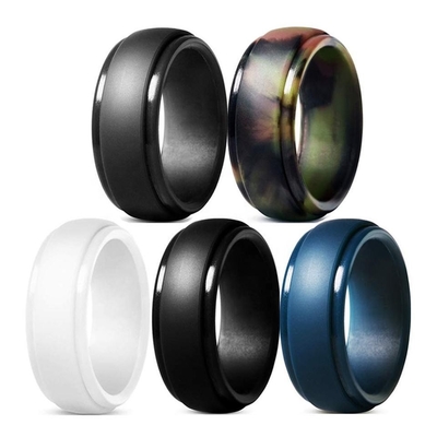 Servicio de procesamiento de moldeado OEM Bap libre de silicona no tóxica anillo de boda único para hombre