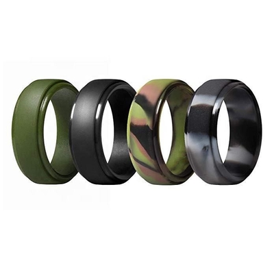 Servicio de procesamiento de moldeado OEM Bap libre de silicona no tóxica anillo de boda único para hombre