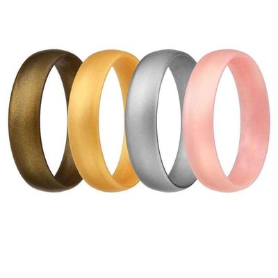 Anillos de boda de silicona metálica flexibles con servicio de procesamiento de moldeo