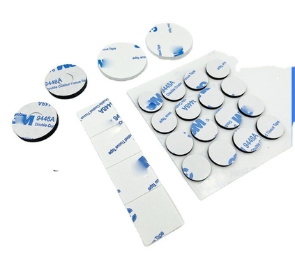 Corte a presión personalizado de espuma EVA de espesor adhesivo fuerte cinta lateral doble con caucho de silicona