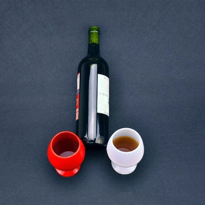 Viajes creativos copa de vino desechable de silicona para camping al aire libre copa de pie
