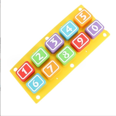 Teclado de caucho de silicona con servicio de procesamiento de moldeo y diseño personalizado