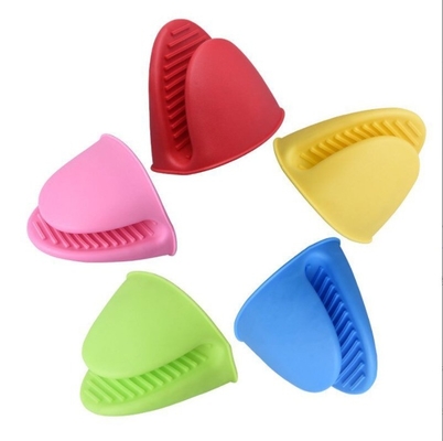 Grado alimenticio horno de silicona Mitt Mini porta olla resistente al calor para hornear accesorios de cocina