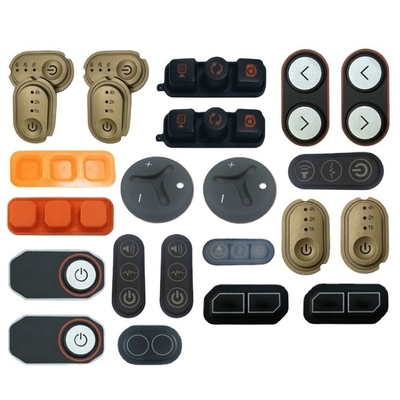 EPDM NBR NR Clave personalizada de caucho de silicona 4x4 MIDI Servicio de moldeo de teclado de botón