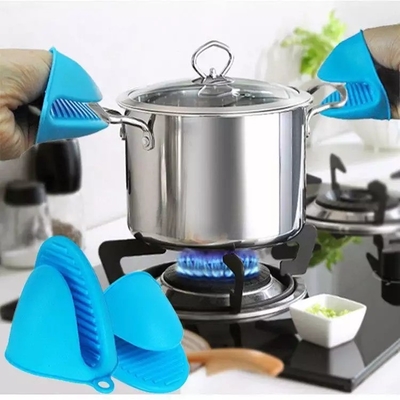 Grado alimenticio horno de silicona Mitt Mini porta olla resistente al calor para hornear accesorios de cocina