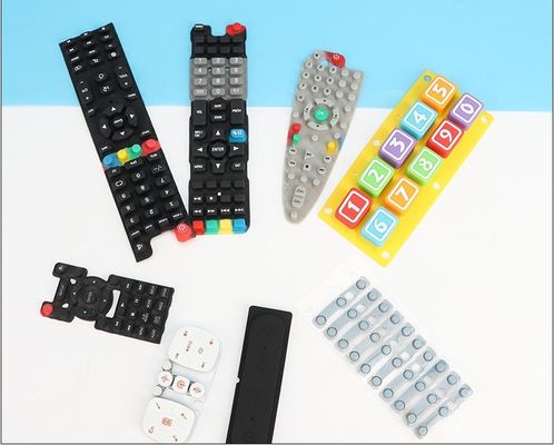 Colorido teclado teclado de silicona de goma de membrana con EPDM NR NBR personalizado