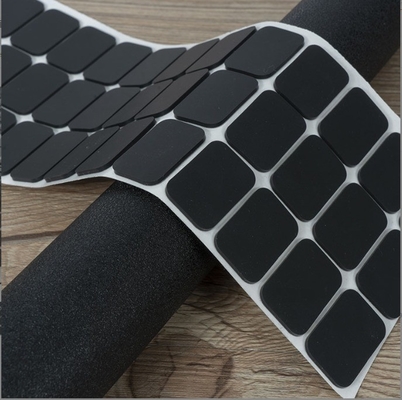 Servicio de corte autoadhesivo Black Silicone Pad con caucho EVA y personalizado