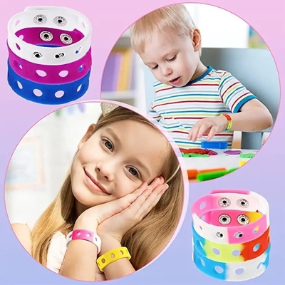 Vendedor caliente Niños Brazalete de goma de silicona Encantadores para la educación Objetivo Usuario final 21cm