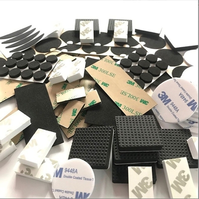 No resbaladizo EVA pierna de mesa calmante protector de muebles almohadilla de corte a medida adhesivo negro de mesa