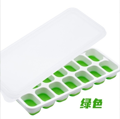 14 moldes para hacer cubos de hielo con tapas y plástico PP libre de BPA
