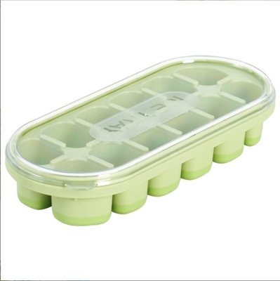 Molde de cubo de hielo de silicona de grado alimenticio para almacenamiento de gran capacidad en refrigeradores domésticos