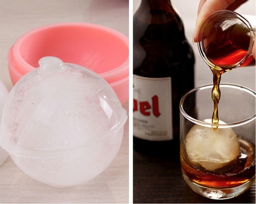 Mejore sus fiestas de bar con molde de bola de cubo de hielo de whisky de silicona seguro y sostenible