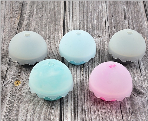 Calidad alimenticia personalizada Silicona Cubo de hielo Bola de vino Esfera de hielo redonda Bola de whisky Moldeador de bola de hielo