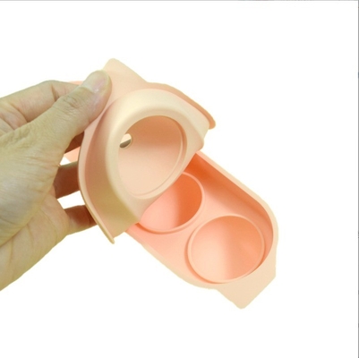 Herramientas de helado de silicona 4 cavidad portátil de cristal claro para hacer bolas de hielo para whisky