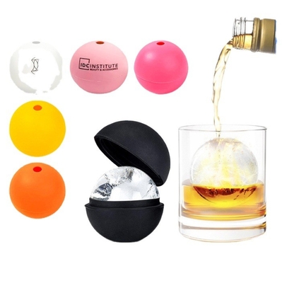 Tamaño S M L Bola de hielo de silicona para whisky sostenible Diseño de agujero único Logotipo imprimible
