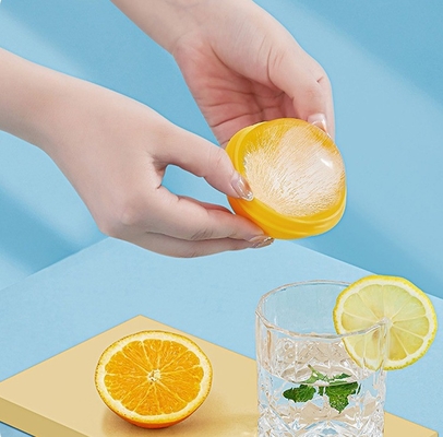 Tamaño S M L Bola de hielo de silicona para whisky sostenible Diseño de agujero único Logotipo imprimible