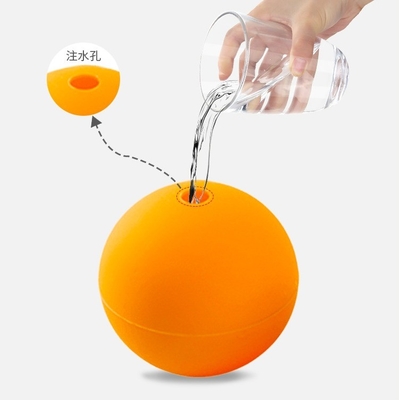 Tamaño S M L Bola de hielo de silicona para whisky sostenible Diseño de agujero único Logotipo imprimible