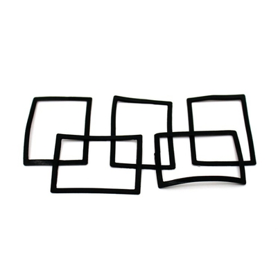Servicio de moldeo NR Anillo de caucho rectangular para sellar el polvo de las juntas y impermeable
