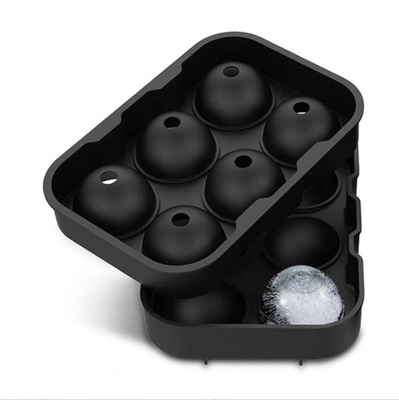 Grado alimenticio Silicona 6 agujeros Molde de bolas de hielo La elección sostenible para herramientas de helado