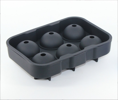 Grado alimenticio Silicona 6 agujeros Molde de bolas de hielo La elección sostenible para herramientas de helado