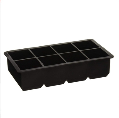 4 6 8 bandeja de hielo de silicona de cavidad Molde forma cuadrada grande bandeja de cubo de hielo de liberación fácil