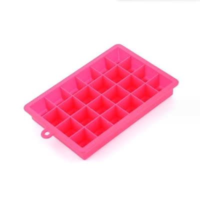 Envases para cubos de hielo de silicona de grado alimenticio con tapas de 15 cavidades y 24 cavidades