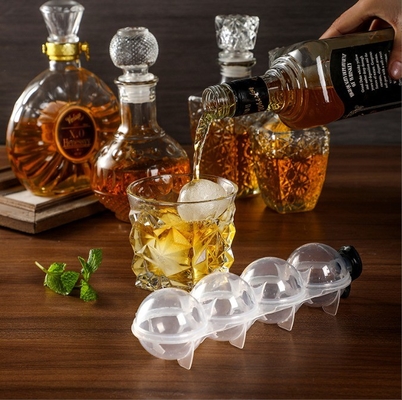 Molde de cubo de hielo de silicona para botellas de whisky de fácil liberación