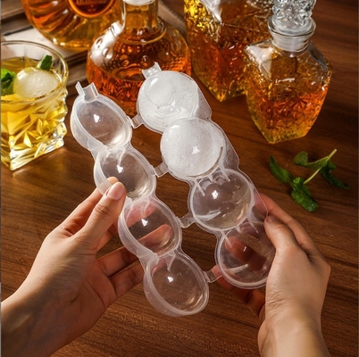 Molde de cubo de hielo de silicona para botellas de whisky de fácil liberación