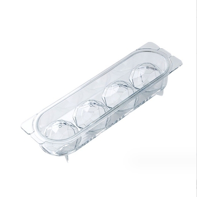 Caja de hielo de bolas 4 pcs PET plástico de grado alimenticio Fancy Ice Cube Tray para accesorios de cocina