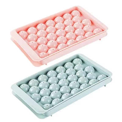 Material de PP Tres tamaños Eco-amigable Grado alimenticio Silicona para hacer hielo bandeja de hielo cubo de hielo Molde para hacer pequeñas bolas de hielo