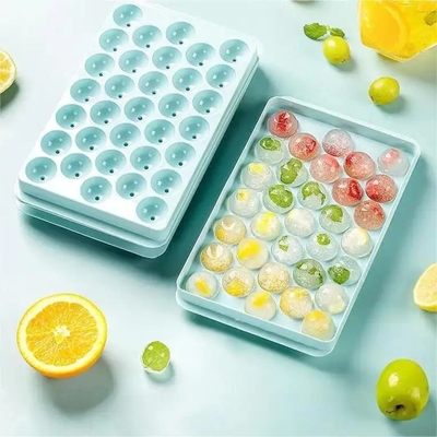 Material de PP Tres tamaños Eco-amigable Grado alimenticio Silicona para hacer hielo bandeja de hielo cubo de hielo Molde para hacer pequeñas bolas de hielo