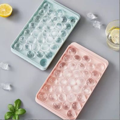 Molde para fabricar bolas de hielo pequeñas de tres tamaños bandeja de cubos de hielo de silicona ecológica de calidad alimentaria