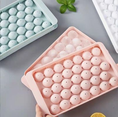 Molde para fabricar bolas de hielo pequeñas de tres tamaños bandeja de cubos de hielo de silicona ecológica de calidad alimentaria