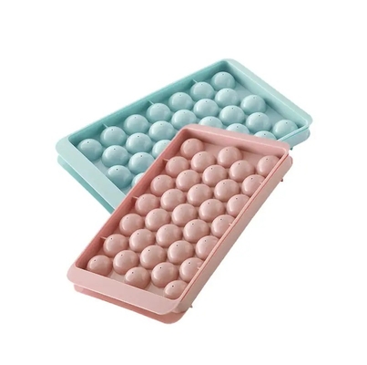 33 Rejillas de cubo de hielo de bola redonda para herramientas de helado hechas de plástico PP ecológico