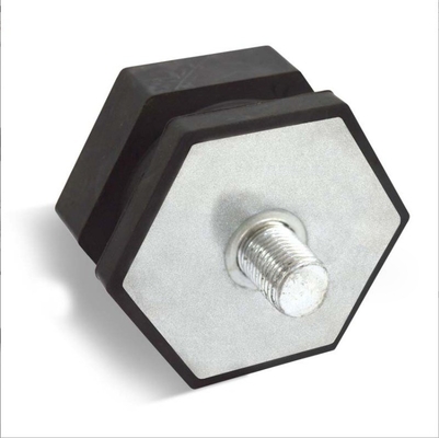 De caucho y metal hexagonal personalizado para absorción de choques del motor, para amortiguador neumático