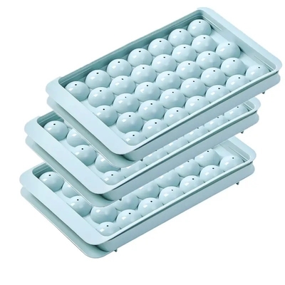 Mini Cubo de hielo de círculo bandejas de plástico redondo de hielo de PP molde para el congelador