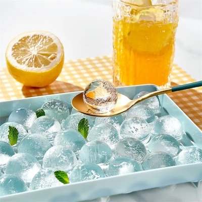 Mini Cubo de hielo de círculo bandejas de plástico redondo de hielo de PP molde para el congelador