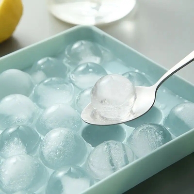Mini Cubo de hielo de círculo bandejas de plástico redondo de hielo de PP molde para el congelador