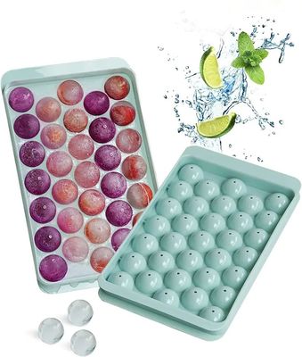 Envases para moldeadores de bolas de hielo con tapa y forma de esfera