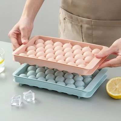 Envases para moldeadores de bolas de hielo con tapa y forma de esfera