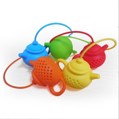 Difusor de filtros de hojas de bolsas de té de silicona Infusor de té portátil para la forma creativa de la tetera